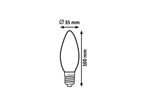 Filamentová LED žárovka E14 2700k 4,2W teplá bílá Rabalux - 1526 100 - 3