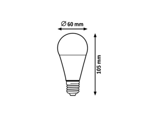 LED žárovka E27 3000k 8,5W teplá bílá Rabalux - 1530 100 - 2