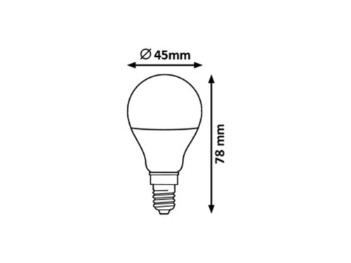 LED žárovka E14 6500k 6W studená bílá Rabalux - 1573 100 - 2