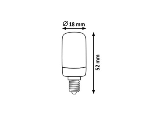 Žárovka SMD-LED E14 3000k 2W teplá bílá Rabalux - 1588 100 - 4