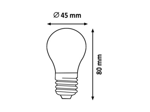 Žárovka SMD-LED E27 3000k 8W teplá bílá Rabalux - 1689 100 - 4