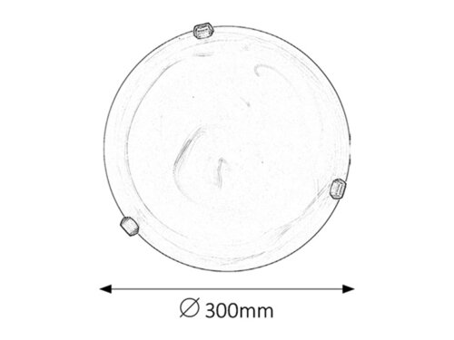 Alabastro | Elegantní kulaté stropní či nástěnné svítidlo z bílého alabastrového skla | 300 mm | E27 - 3203 100 - 2