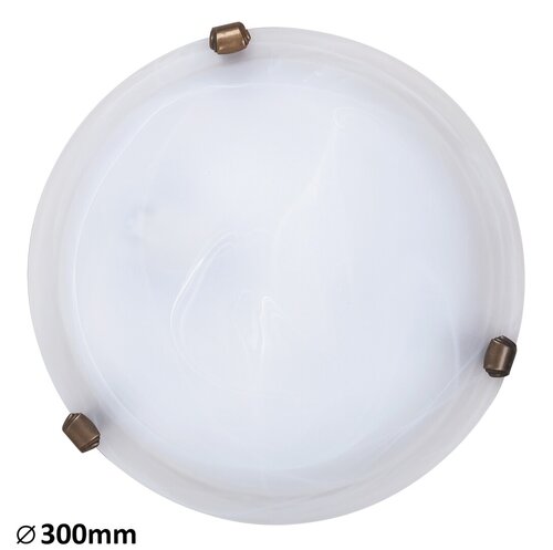 Alabastro | Elegantní kulaté stropní či nástěnné svítidlo z bílého alabastrového skla | 300 mm | E27 - 3203 - 1