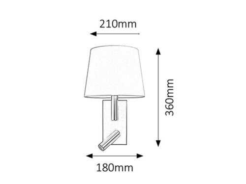 Harvey | Moderní nástěnná lampa - 6539 100 - 3
