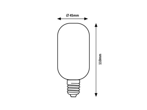 Filamentová LED žárovka E27 2700k 5W teplá bílá Rabalux - 1410 100 - 2
