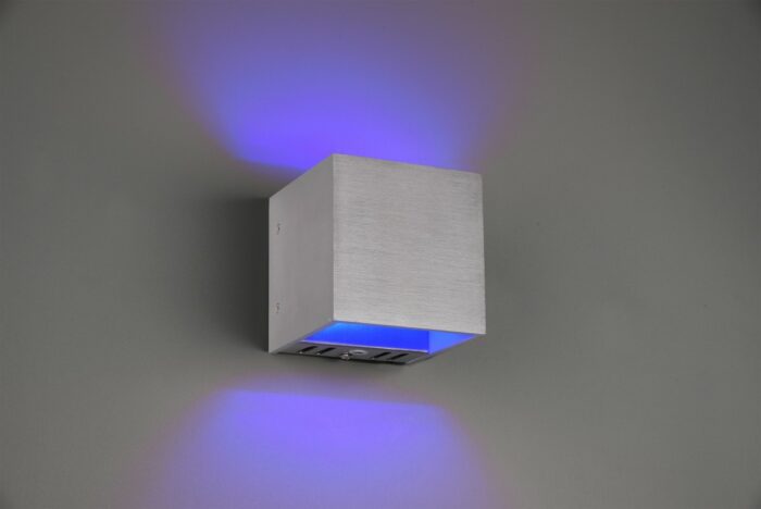 Trio 253310105 LED inteligentní nástěnné svítidlo Figo | 450lm | IP20 | RGB | Stmívatelné |Nastavení teploty osvětlení | WiZ, | Broušený hliník - 253310105 3 - 3