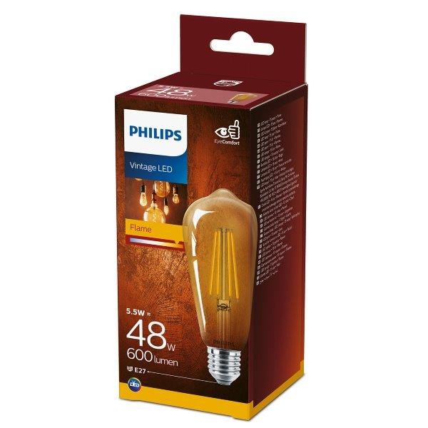 Philips 8718699673581 LED žárovka Classic Vintage 1x4W | E27 | 600lm | 2700K - EYECOMFORT - 8718699673581.1 - 1