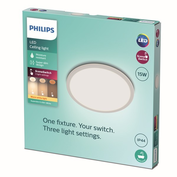 Philips LED Super Slim 1x15W - 8719514327184.7 - 1