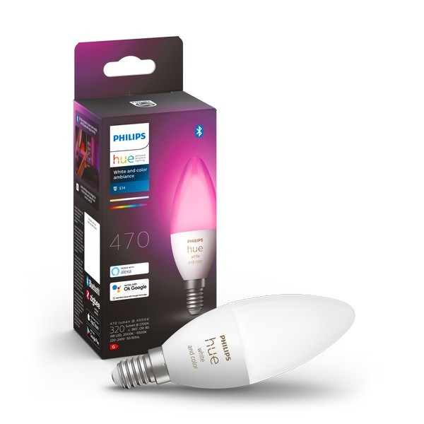 Philips Hue LED inteligentní žárovka 1x4W E14 4W 470lm - 8719514356610.1 - 1