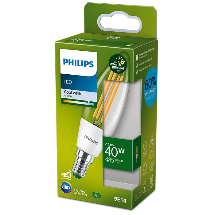 Philips LED filamentová žárovka 1x2,3W/40W - 8719514435773.1 - 1