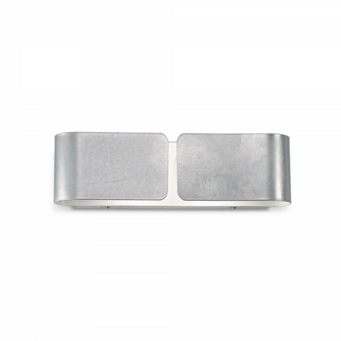 Ideal lux Clip AP2 088273 2x60W E27 - ideal lux 088273 nastenne svitidlo clip small argento 2x60w e27 - 1
