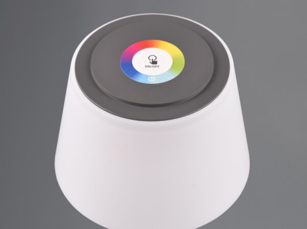 Trio R54126142 Sanchez LED Stmívatelná lampička | RGB | Variabilní | 21W | Černá