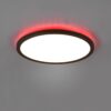 Trio R64371132 Aureo LED Stropní svítidlo s ovladačem | RGB | Variabilní | 18W | Černá