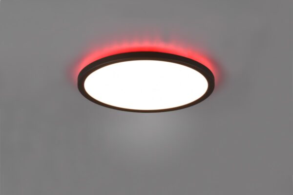 Trio R64371132 Aureo LED Stropní svítidlo s ovladačem | RGB | Variabilní | 18W | Černá