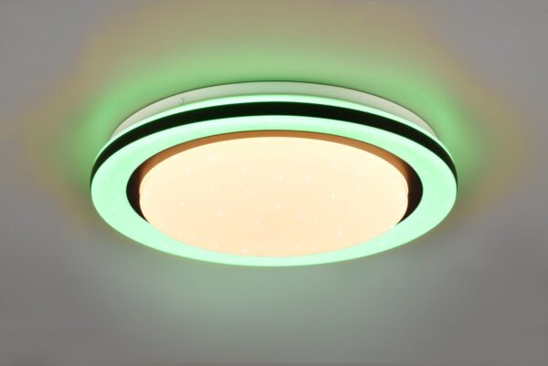 Trio R67244000 Cartida LED Přisazené stropní svítidlo | RGB | Variabilní | 17W | Bílá