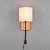 Trio 212879236 Nilam LED Dřevěné nástěnní svítidlo | Teplá bílá | Bílá | 28W,3,1W