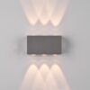 Trio 240760142 Clyde LED Nástěnné venkovní světlo | Teplá bílá | 2x3W | Černá