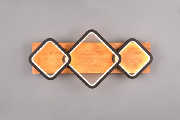 Trio 643210332 Rama LED Přisazené stropní svítidlo | Teplá bílá | 32W | Černá