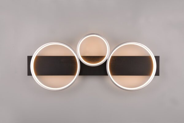 Trio 643810387 Madera LED Přisazené stropní svítidlo | Teplá bílá | 33W | Kov