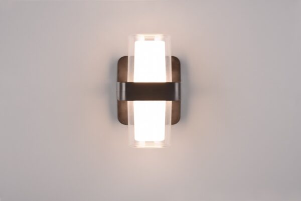 Trio R24266232 Limeira LED Nástěnné venkovní světlo | Teplá bílá | 3,5W | Černá