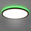 Trio R64371932 Svíttidlo Aureo LED Stropní svítidlo s ovladačem | RGB | Variabilní | 30W | Černá