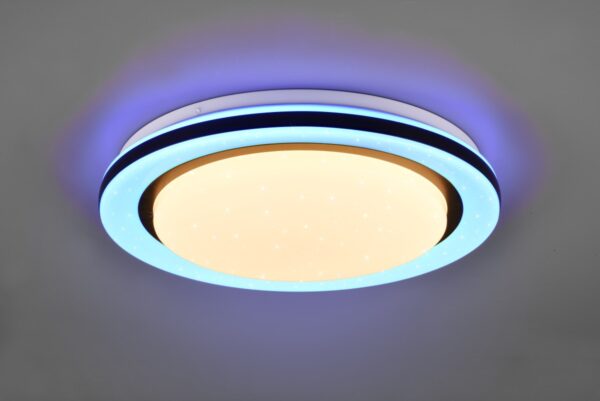 Trio R67244000 Cartida LED Přisazené stropní svítidlo | RGB | Variabilní | 17W | Bílá