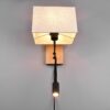 Trio 212870236 Nilam LED Dřevěné nástěnní svítidlo | Teplá bílá | 28W | Bílá
