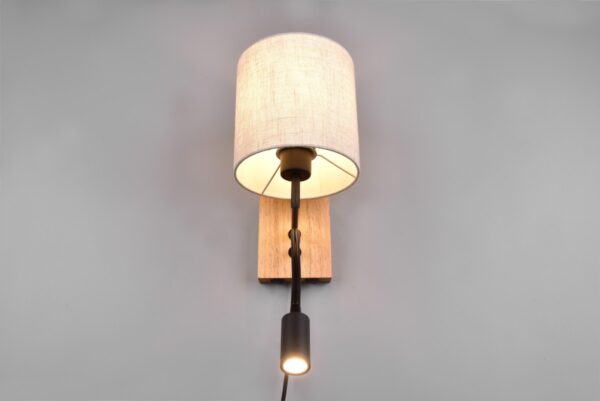 Trio 212879236 Nilam LED Dřevěné nástěnní svítidlo | Teplá bílá | Bílá | 28W,3,1W