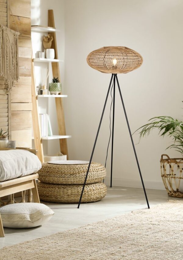 Trio 412300136 Hedda Stojací lampa | E27 | Černá
