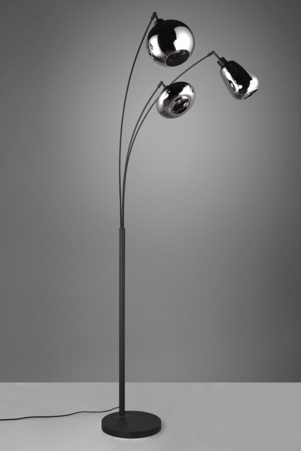 Trio 417000332 Lumina Stojací lampa | E14 | Černá