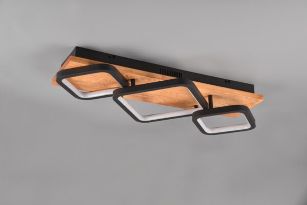 Trio 643210332 Rama LED Přisazené stropní svítidlo | Teplá bílá | 32W | Černá