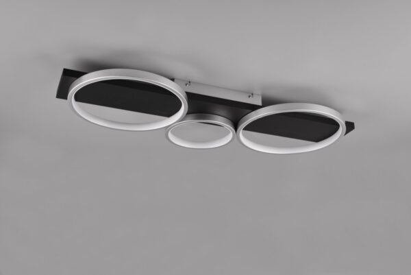 Trio 643810387 Madera LED Přisazené stropní svítidlo | Teplá bílá | 33W | Kov