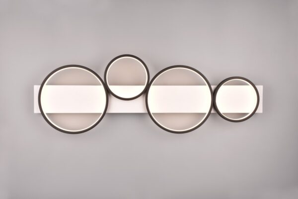 Trio 643810432 Madera LED Přisazené stropní svítidlo | Teplá bílá | 44W | Černá