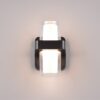 Trio R24266232 Limeira LED Nástěnné venkovní světlo | Teplá bílá | 3,5W | Černá