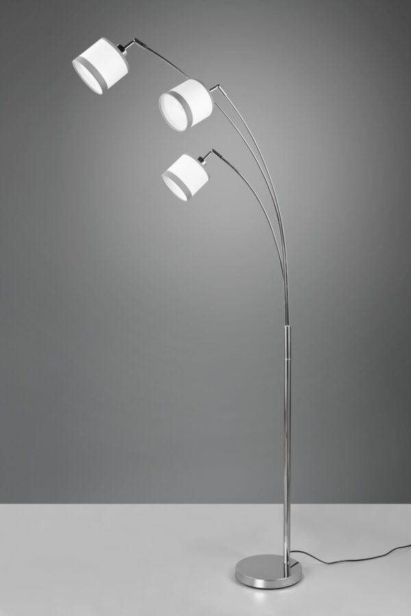 Trio R41553006 Davos Stojací lampa | E14 | Bílá