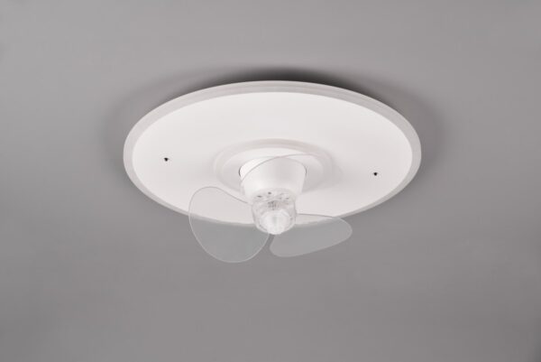Trio R64133131 LED ventilátor Nybro 1x30W | 3500lm | 2700-6500K | IP20 - WIZ technologie, oscilační funkce, 3 rychlostní stupně, integrovaný stmívač, nastavitelná barva světla, funkce paměti, funkce nočního světla, ovládání dálkovým ovladačem, časový spín