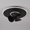 Trio R64133132 LED ventilátor Nybro 1x30W | 3500lm | 2700-6500K | IP20 - WIZ technologie, oscilační funkce, 3 rychlostní stupně, integrovaný stmívač, nastavitelná barva světla, funkce paměti, funkce nočního světla, ovládání dálkovým ovladačem, časový spí