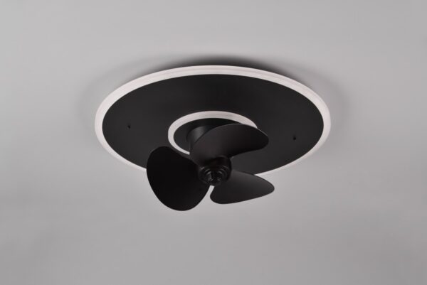 Trio R64133132 LED ventilátor Nybro 1x30W | 3500lm | 2700-6500K | IP20 - WIZ technologie, oscilační funkce, 3 rychlostní stupně, integrovaný stmívač, nastavitelná barva světla, funkce paměti, funkce nočního světla, ovládání dálkovým ovladačem, časový spí