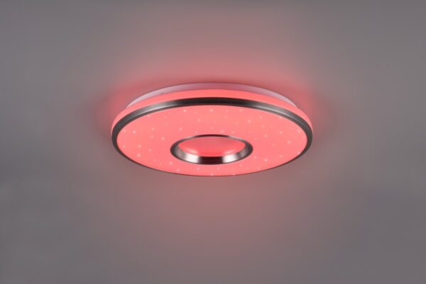 Trio R64401005 Realta LED Stropní svítidlo s ovladačem | RGB | Variabilní | 21W | Kov