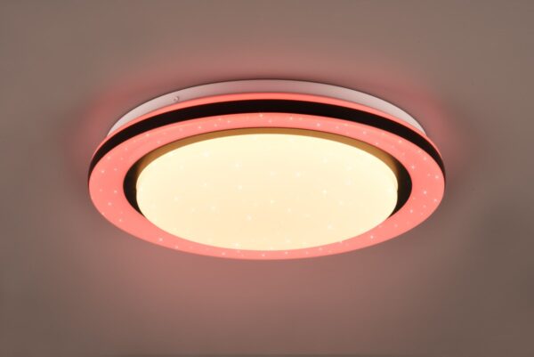 Trio R67244000 Cartida LED Přisazené stropní svítidlo | RGB | Variabilní | 17W | Bílá