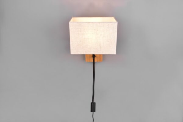 Trio 212870236 Nilam LED Dřevěné nástěnní svítidlo | Teplá bílá | 28W | Bílá