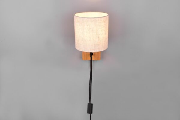 Trio 212879236 Nilam LED Dřevěné nástěnní svítidlo | Teplá bílá | Bílá | 28W,3,1W