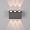 Trio 240760142 Clyde LED Nástěnné venkovní světlo | Teplá bílá | 2x3W | Černá