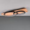Trio 641110232 Barca LED Přisazené stropní svítidlo | Teplá bílá | 30W | Černá