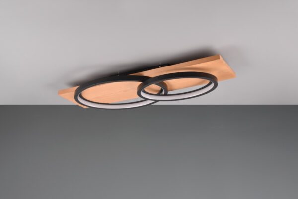 Trio 641110232 Barca LED Přisazené stropní svítidlo | Teplá bílá | 30W | Černá
