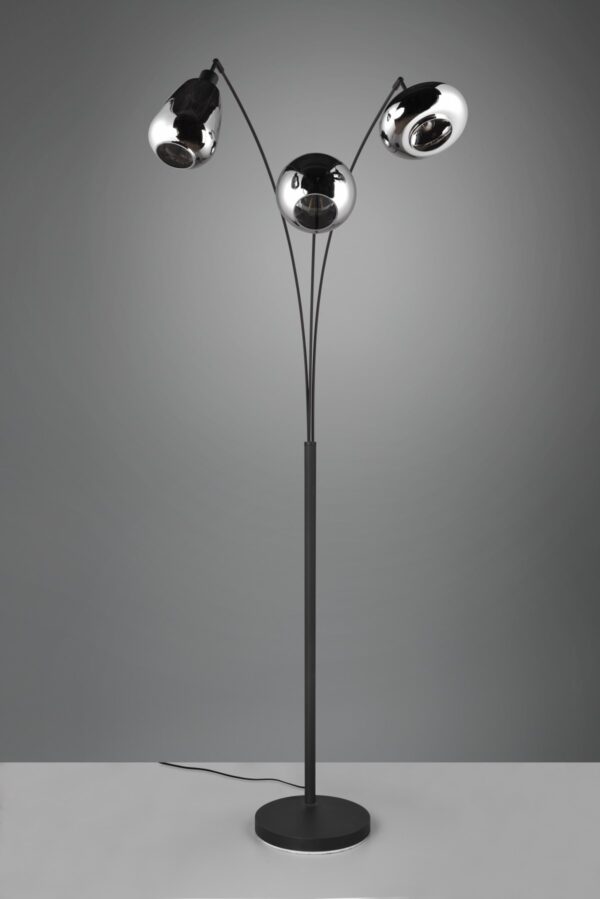 Trio 417000332 Lumina Stojací lampa | E14 | Černá