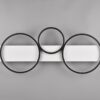 Trio 643810332 Madera LED Přisazené stropní svítidlo | Teplá bílá | 33W | Černá