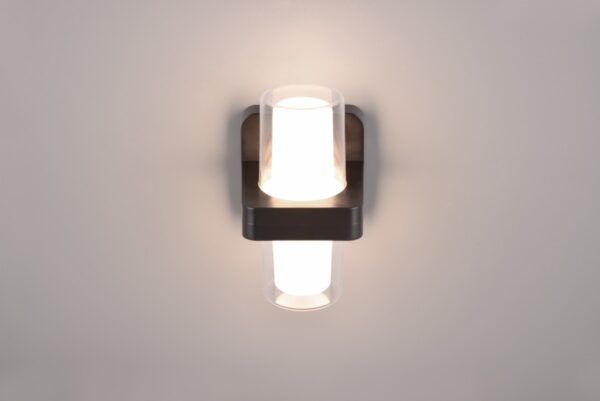 Trio R24266232 Limeira LED Nástěnné venkovní světlo | Teplá bílá | 3,5W | Černá