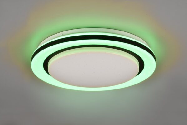 Trio R67244000 Cartida LED Přisazené stropní svítidlo | RGB | Variabilní | 17W | Bílá