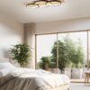 Trio 641110332 Barca LED Přisazené stropní svítidlo | Teplá bílá | 40W | Černá